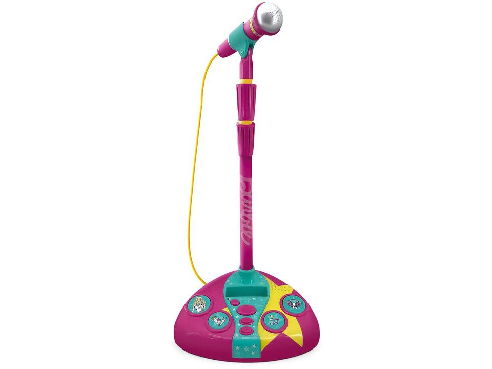 Microfone Infantil Barbie Fabuloso com Pedestal - Fun - 4