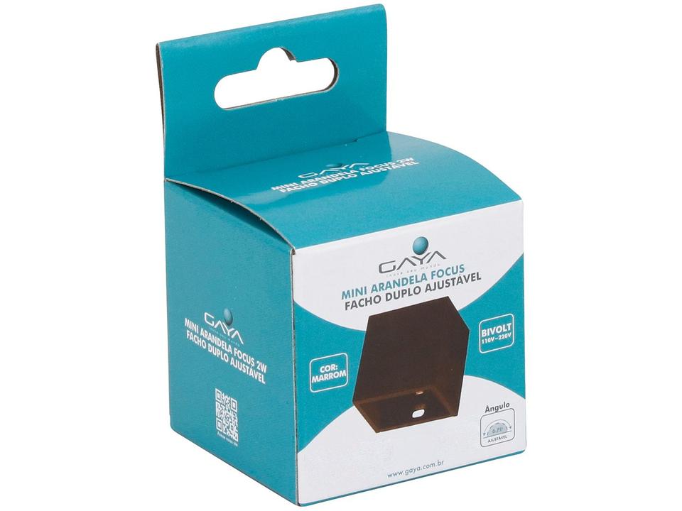 Mini Arandela Marrom 2W Gaya Focus - 4