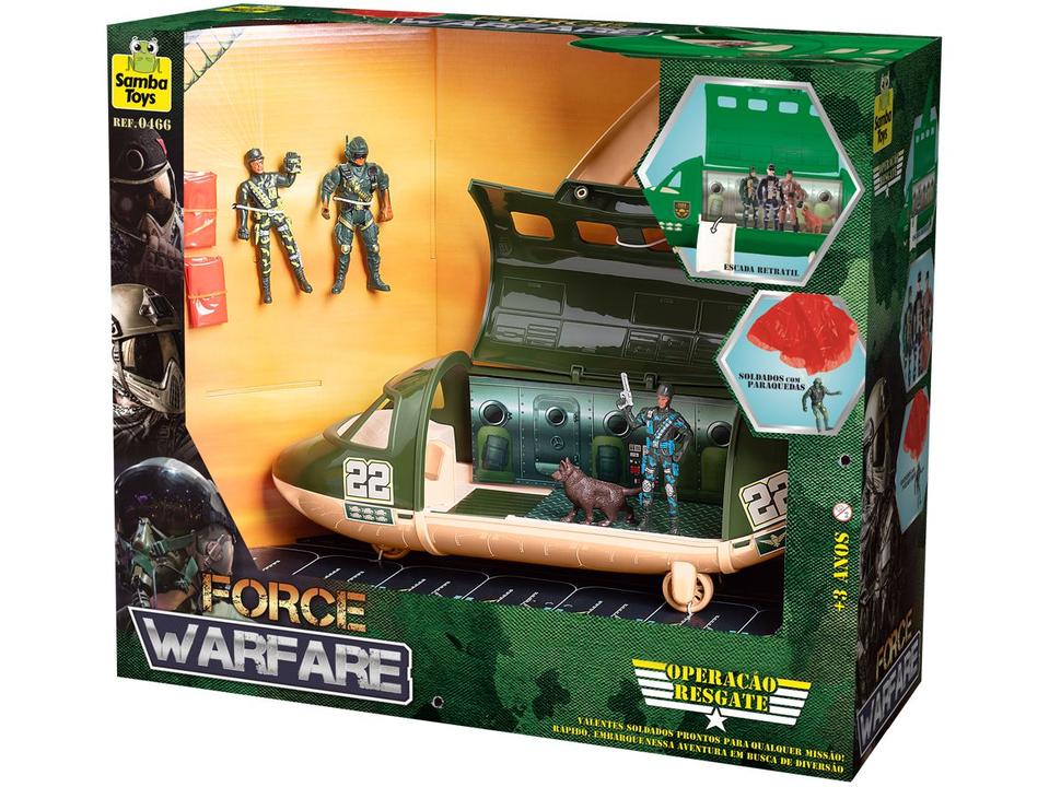 Mini Avião Militar Force Warfare com Acessórios - 5