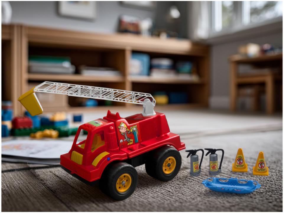 Mini Caminhão Infantil Tandy Bombeiro - 1