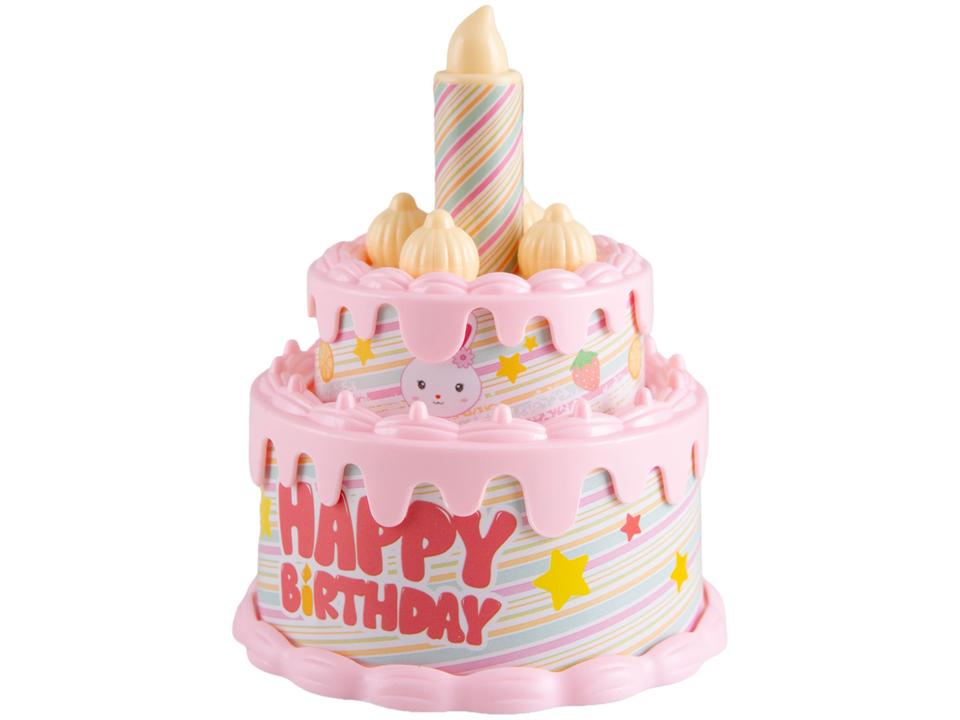 Mini Figura Família Coelho Bolo de Aniversário - 1