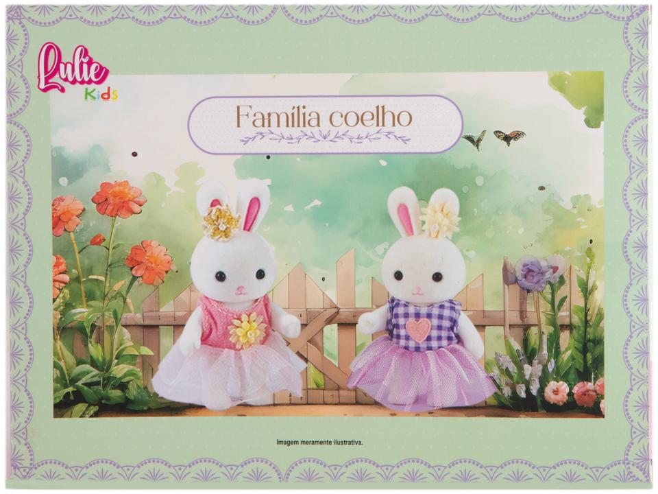 Mini Figura Família Coelho Lulie Kids 4 Unidades - 9