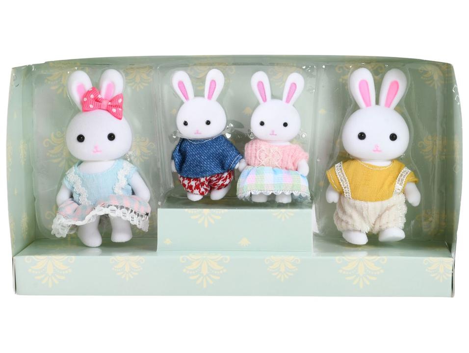 Mini Figura Família Coelho Lulie Kids 4 Unidades - 2
