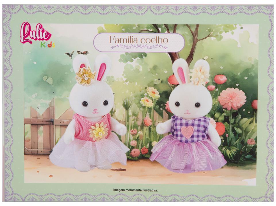 Mini Figura Família Coelho Lulie Kids - 8