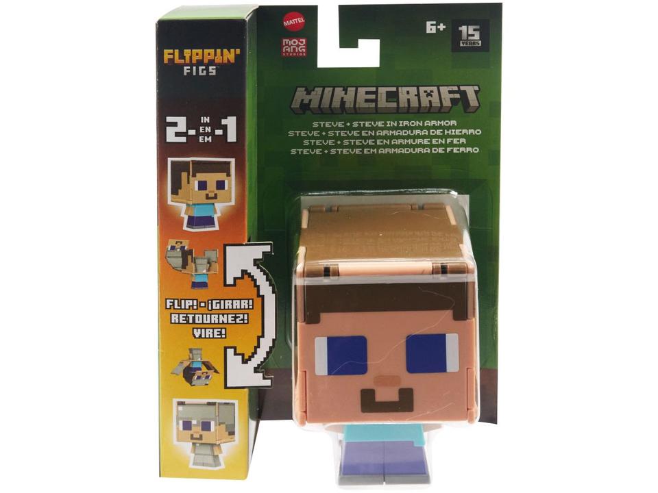 Mini Figura Minecraft Flippin Figs Mattel - 7