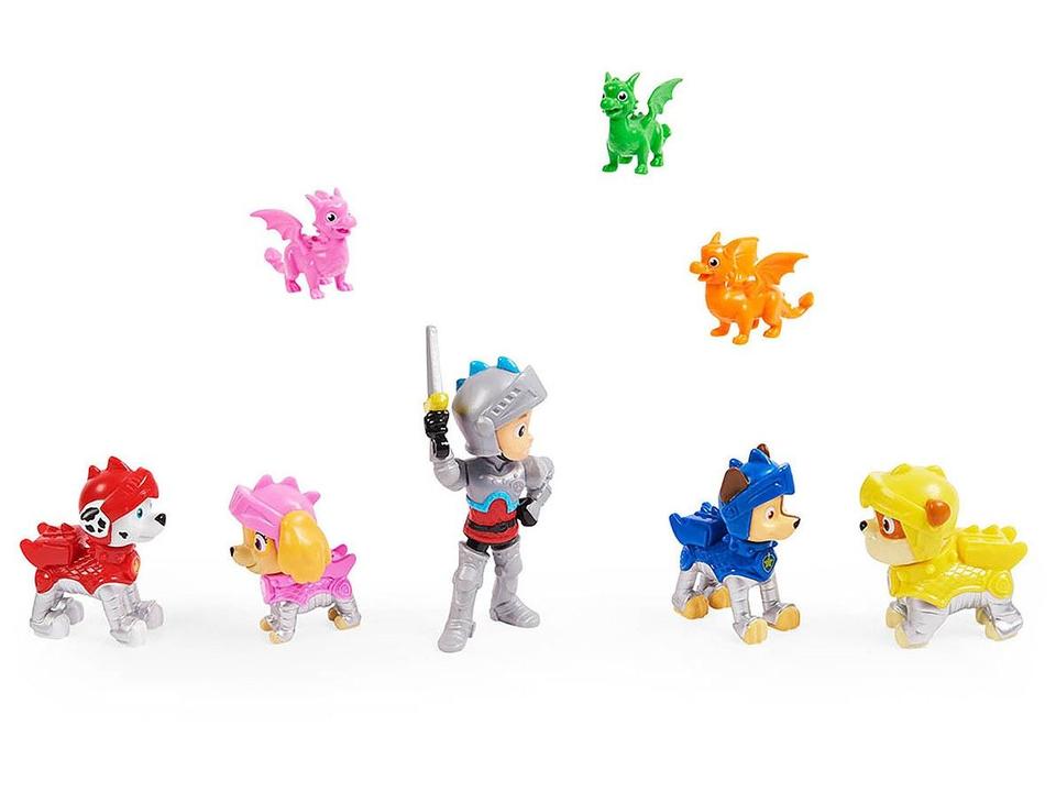 Mini Figura Patrulha Canina Cavaleiros de Resgate - 2