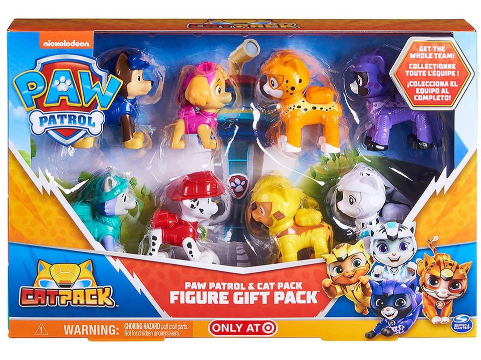 Mini Figura Patrulha Canina Gift Cat Pack - 3