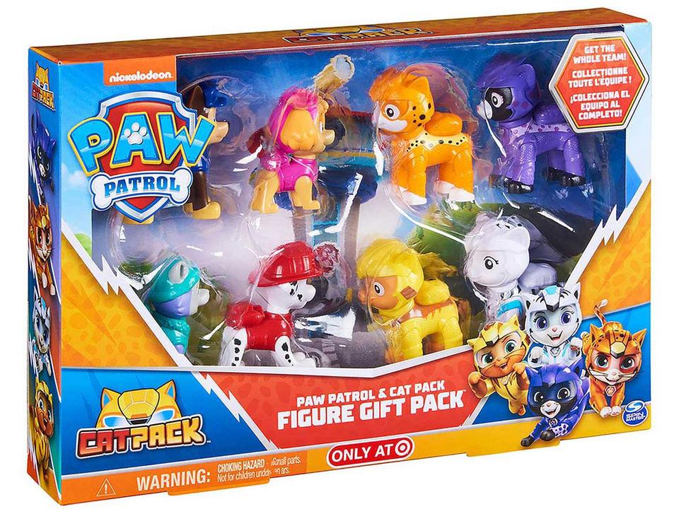 Mini Figura Patrulha Canina Gift Cat Pack - 4