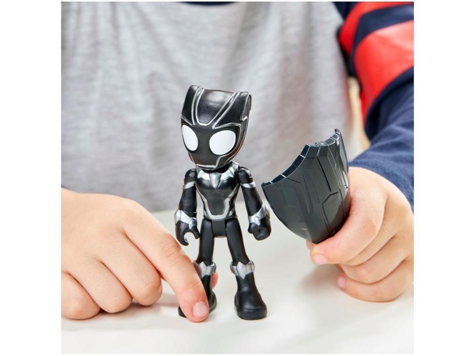 Mini Figura Spidey and His Amazing Friends - Marvel Pantera Negra Hasbro com Acessório - 2