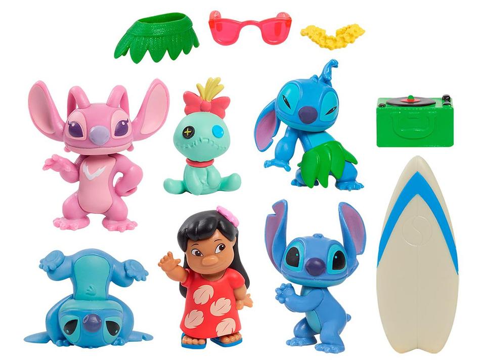 Mini Figura Stitch Sunny Brinquedos 6 Unidades - 6