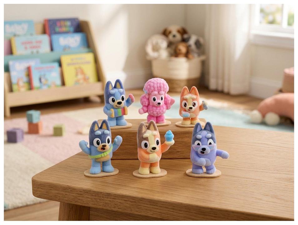 Mini Figura Surpresa Bluey Fuzzies Deluxe - 3