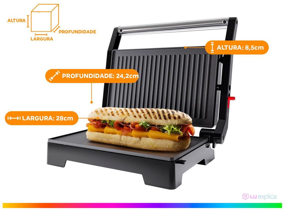 Mini Grill Oster OGRL230 2 em 1 Retangular Antiaderente 1000W - 13