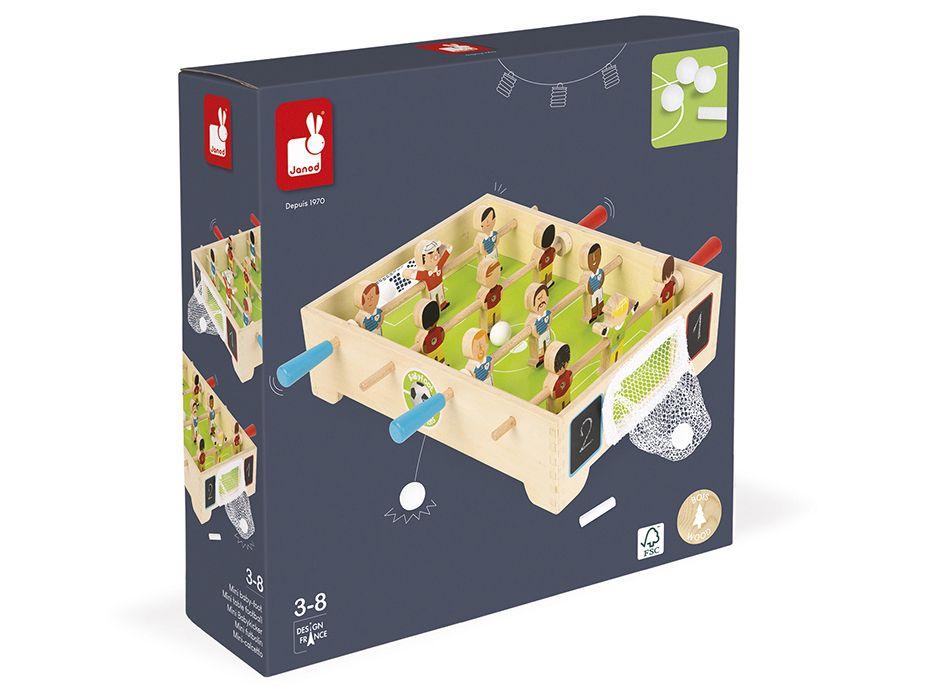 Mini Mesa de Pebolim Janod Campeões de Madeira - 6