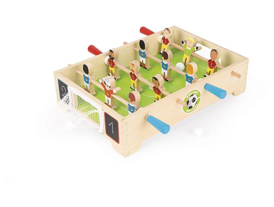 Mini Mesa de Pebolim Janod Campeões de Madeira - 4