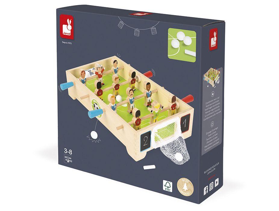 Mini Mesa de Pebolim Janod Campeões de Madeira - 5