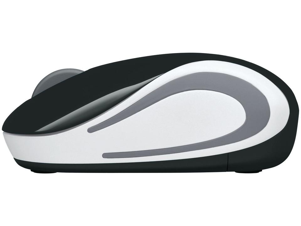 Mini Mouse sem Fio Logitech Laser 1000DPI 3 Botões - M187 Preto - 2