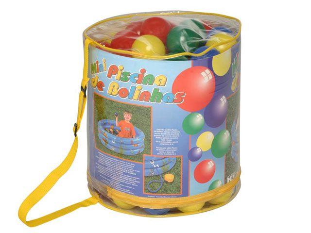 Mini Piscina Inflável com 100 Bolinhas Braskit - 4