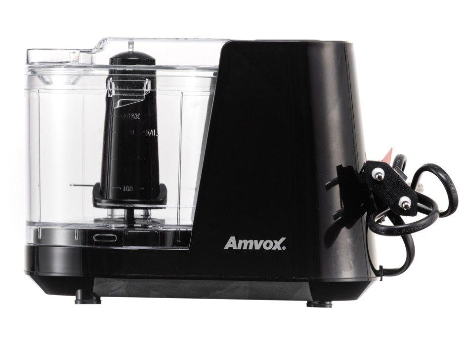 Mini Processador de Alimentos Amvox 100W Preto - 2