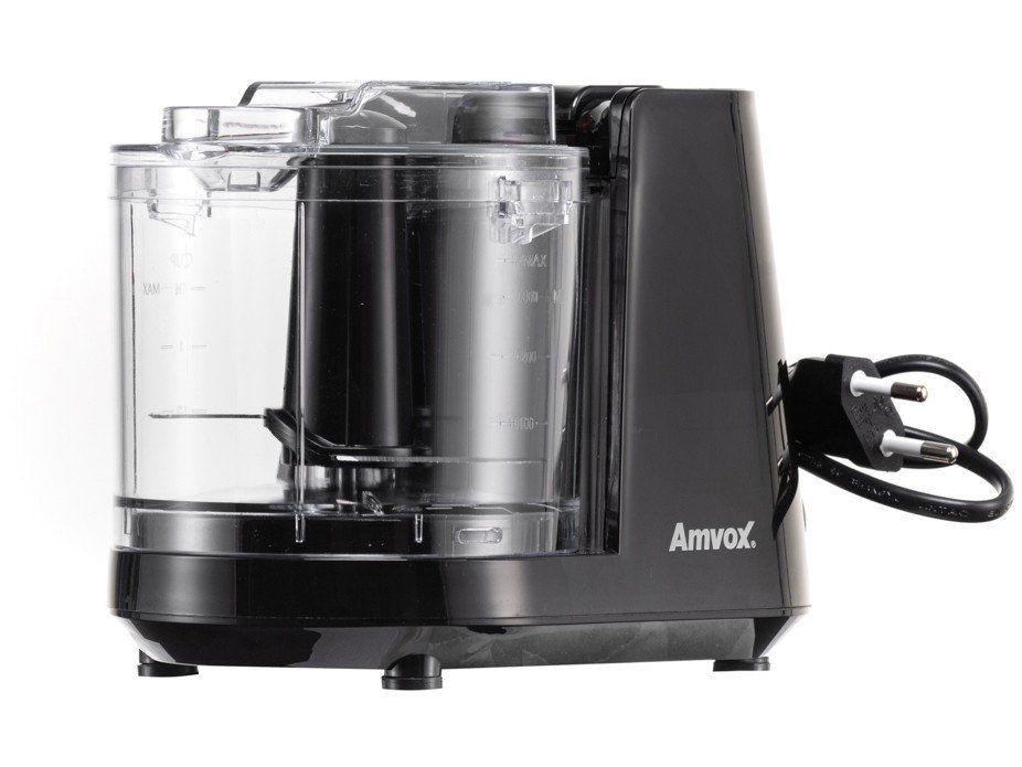 Mini Processador de Alimentos Amvox 100W Preto - 8