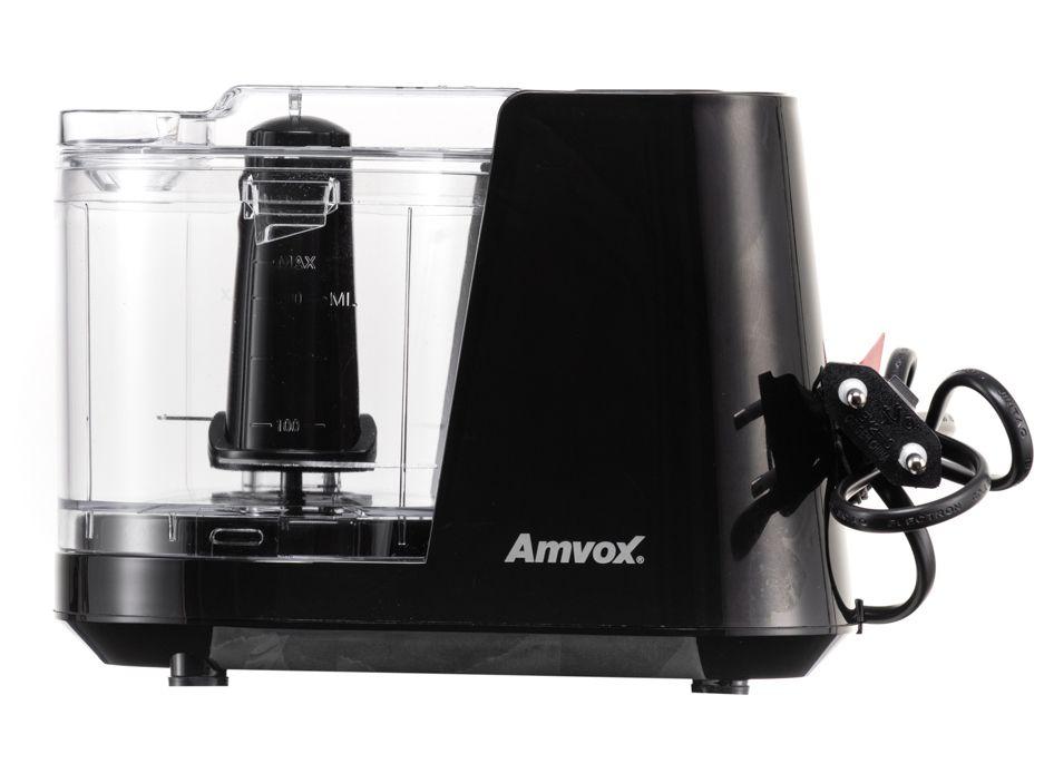 Mini Processador de Alimentos Amvox 100W Preto - 2