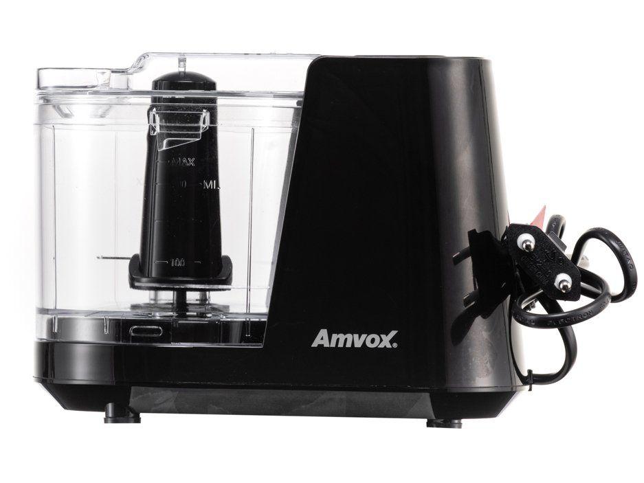 Mini Processador de Alimentos Amvox 100W Preto - 2
