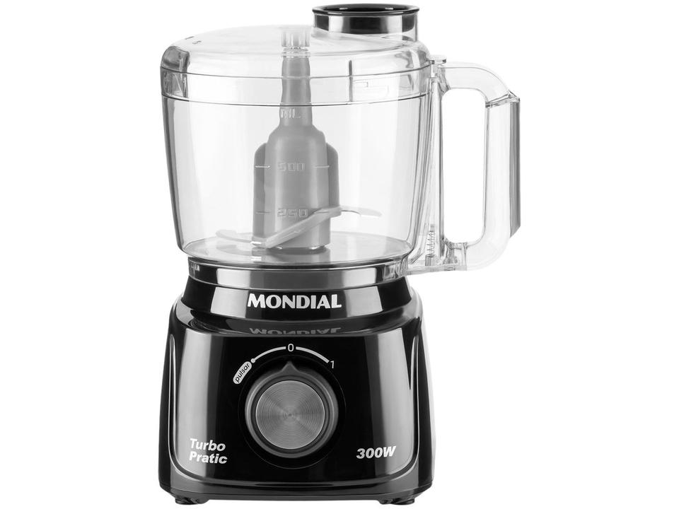 Mini Processador de Alimentos Mondial Preto 300W Turbo Pratic MP-16-B - 10