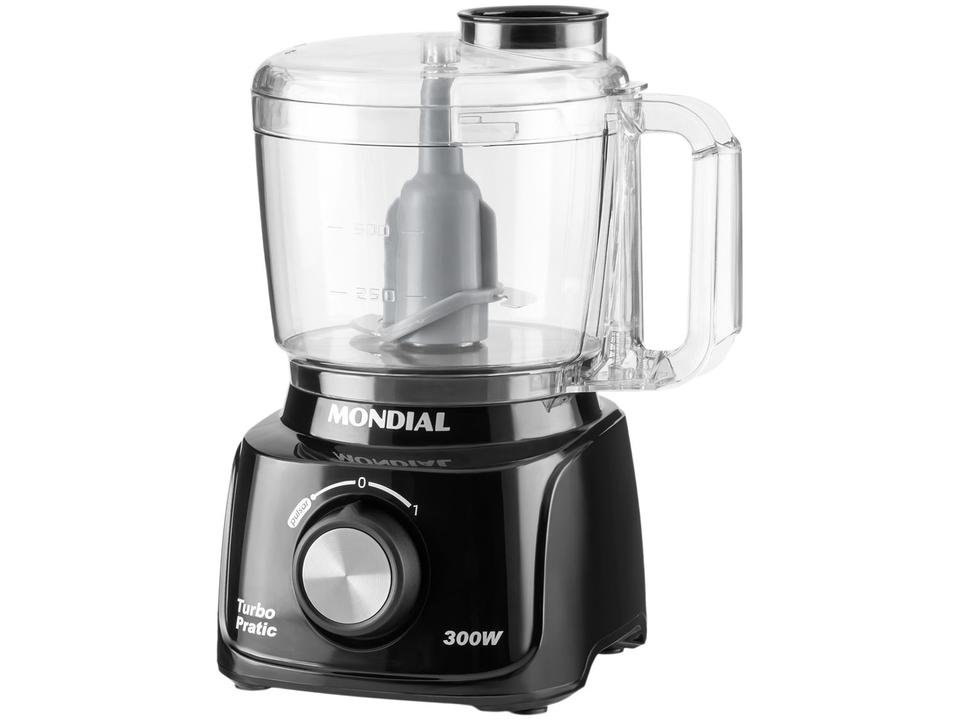 Mini Processador de Alimentos Mondial Preto 300W Turbo Pratic MP - 8