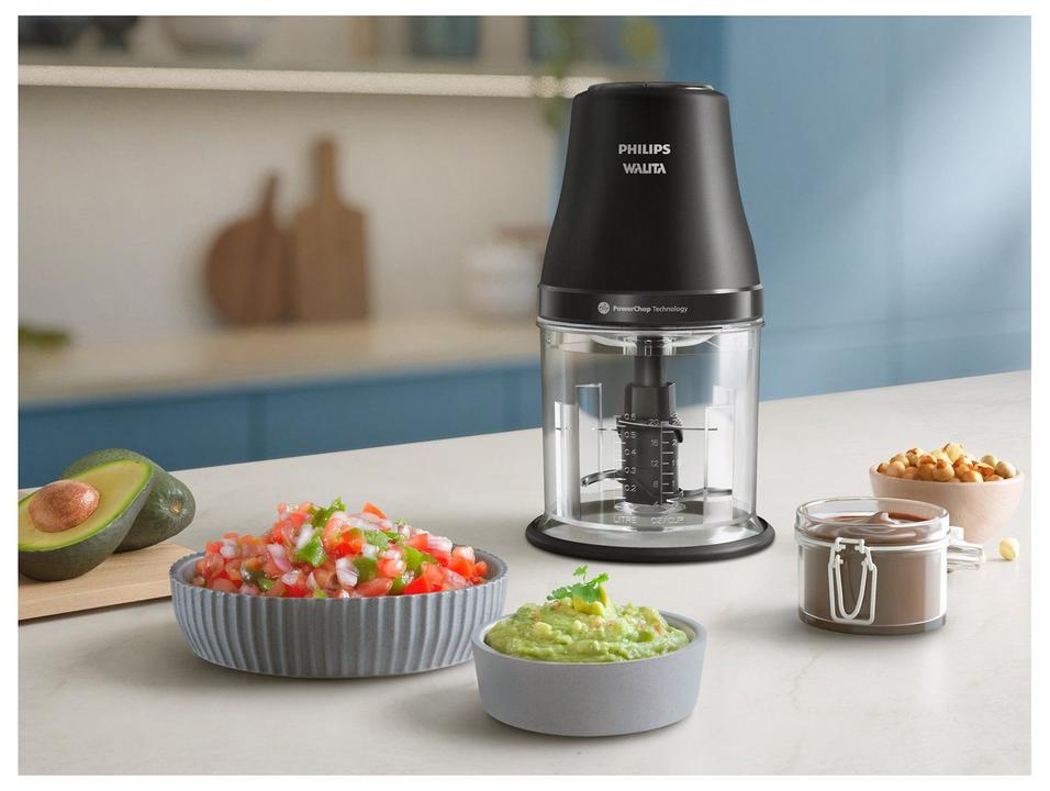 Mini Processador Philips Walita HR1501/09 450W Preto - 2