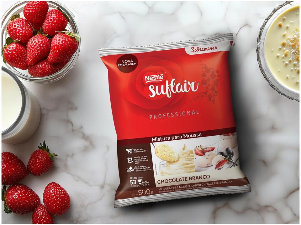Mistura para Mousse Chocolate branco Nestle Professional Suflair 500g - 4