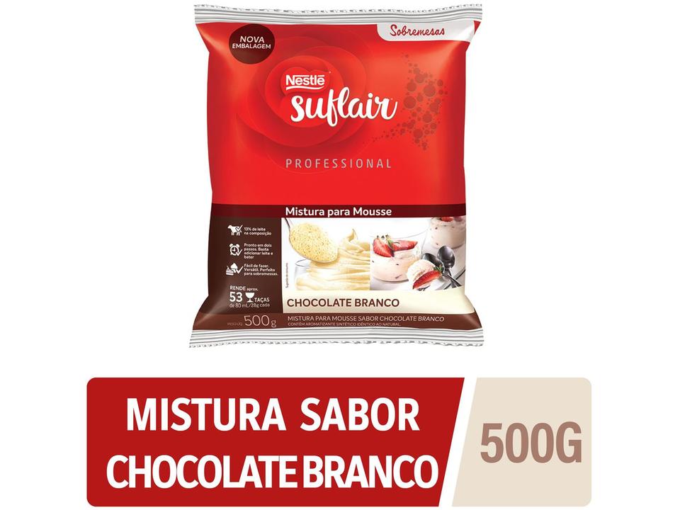 Mistura para Mousse Chocolate branco Nestle Professional Suflair 500g - 1