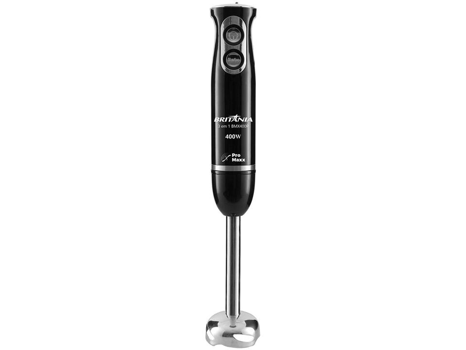 Mixer Britânia 3 em 1 Preto 400W BMX400P - 2 Velocidades - 110 V - 3