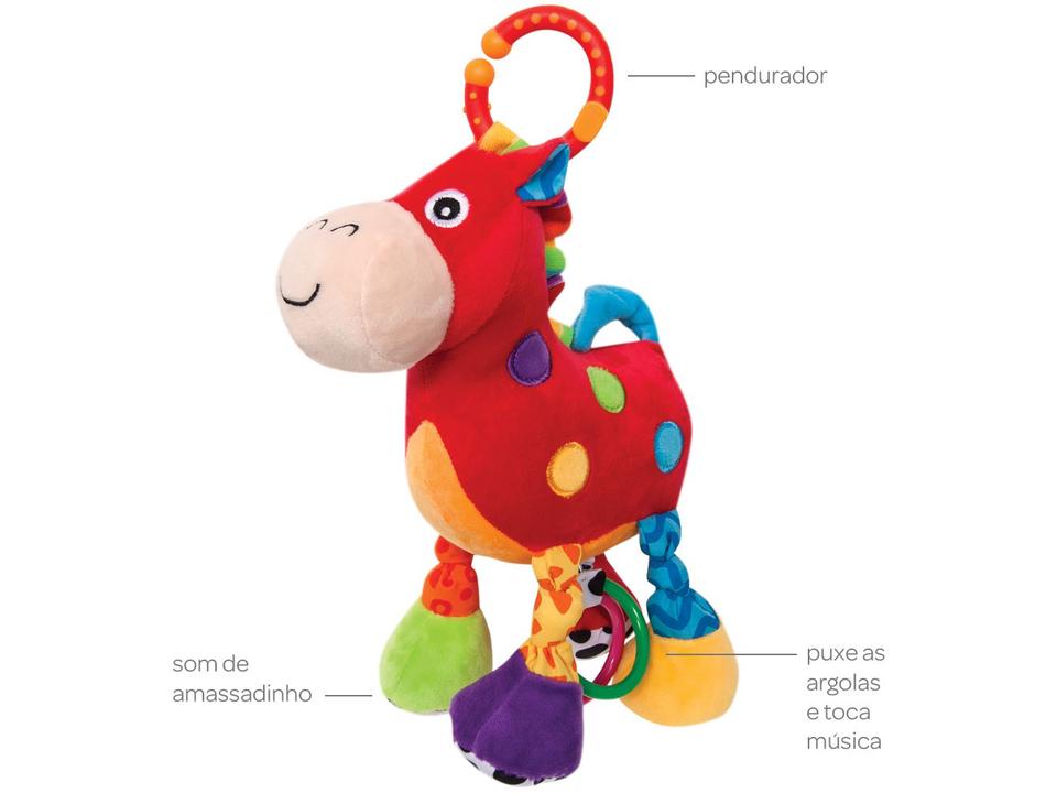 Móbile Pelúcia Cavalinho Musical Baby Atividades - 1
