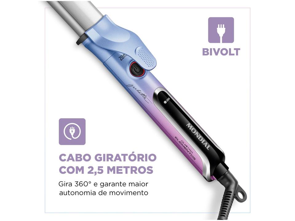 Modelador de Cachos Mondial By Juliette MC-JU-03 Cerâmica 28mm - 6