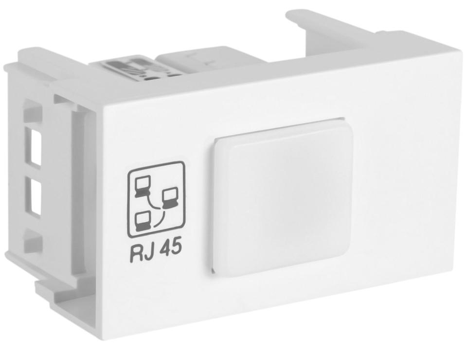 Módulo de Tomada para Rede Fame - RJ 45E CAT 5E 8 Vias - Bivolt - 2