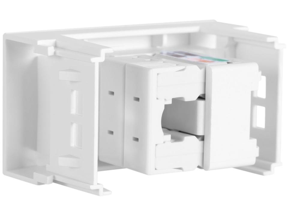 Módulo de Tomada para Rede Fame - RJ 45E CAT 5E 8 Vias - Bivolt - 3