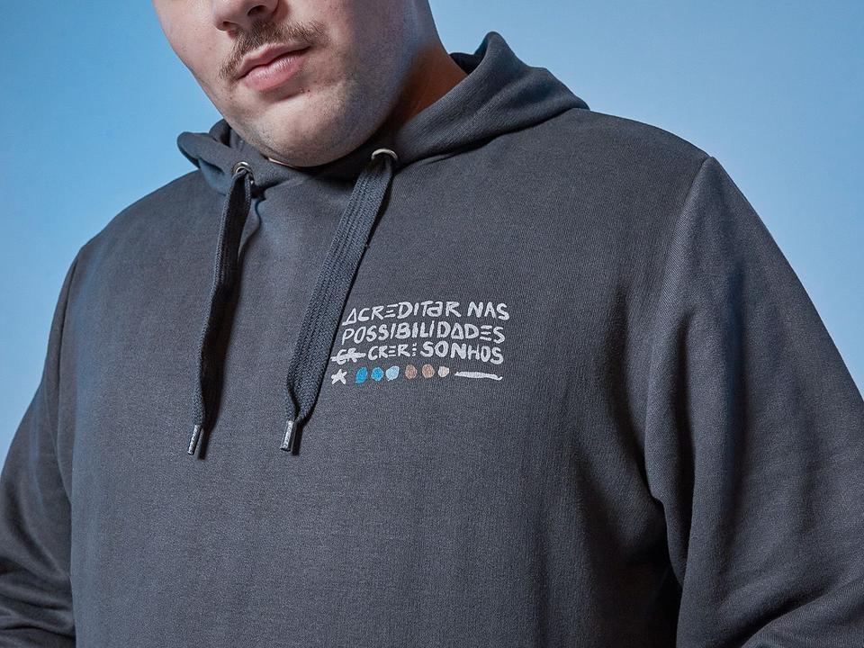 Moletom Vista Magalu x Robinho Santana Estampado Capuz - 3