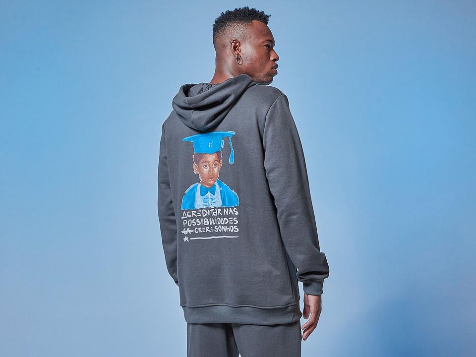 Moletom Vista Magalu x Robinho Santana Estampado Capuz - 1