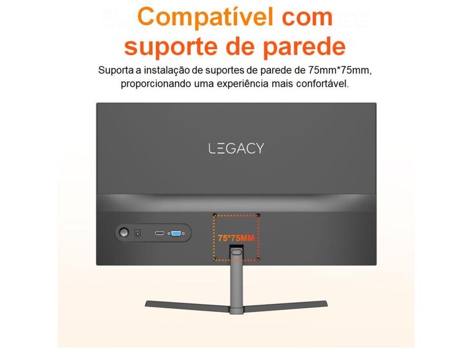 Monitor 100Hz Full HD 1ms Legacy Q24F10 23,8" IPS LED VGA e HDMI Freeysnc G-sync - 4