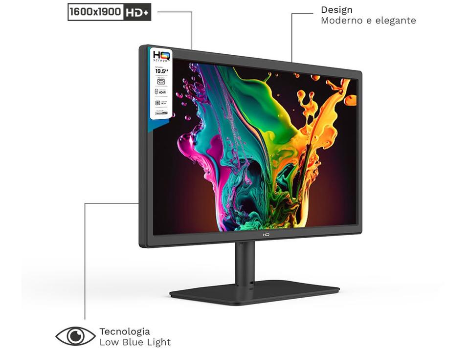 Monitor 19,5" LED HQ 75Hz 5ms M20HQ TN HDMI VGA - 2