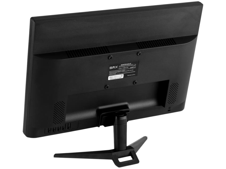 Monitor 20" LED 75Hz 5ms BRX Office Widescreen HDMI e VGA - 9