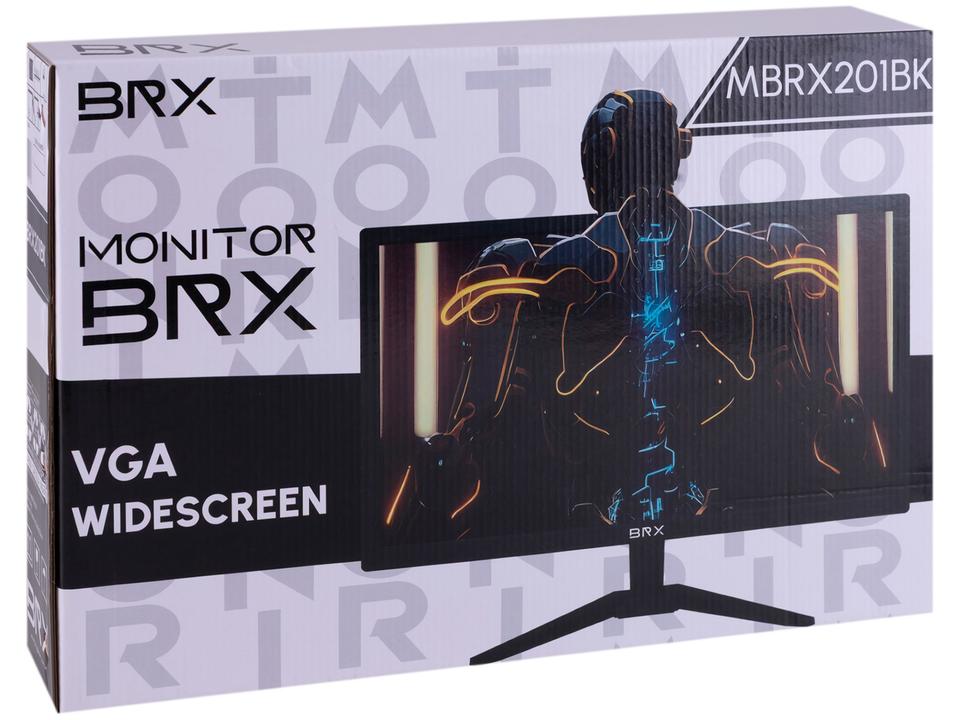 Monitor 20" LED 75Hz 5ms BRX Office Widescreen HDMI e VGA - 14
