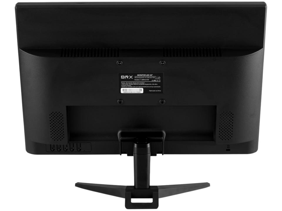 Monitor 20" LED 75Hz 5ms BRX Office Widescreen HDMI e VGA - 8