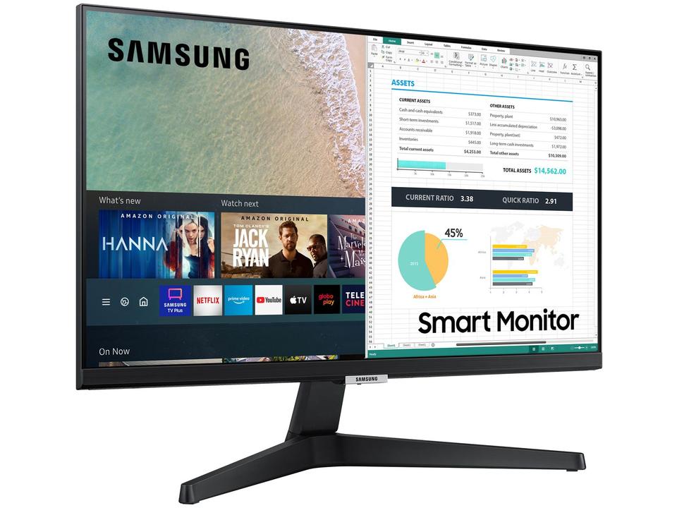 Monitor Full HD Samsung M5 LS24AM506NLMZD - 24” IPS LED HDMI Smart - 2