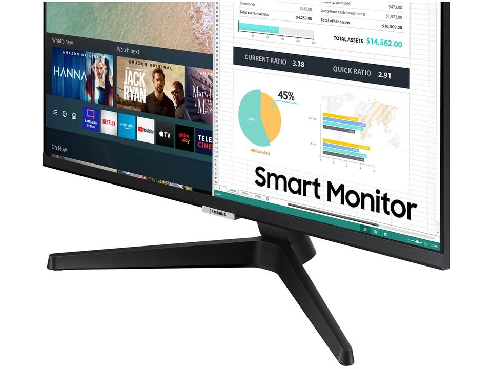 Monitor Full HD Samsung M5 LS24AM506NLMZD - 24” IPS LED HDMI Smart - 9