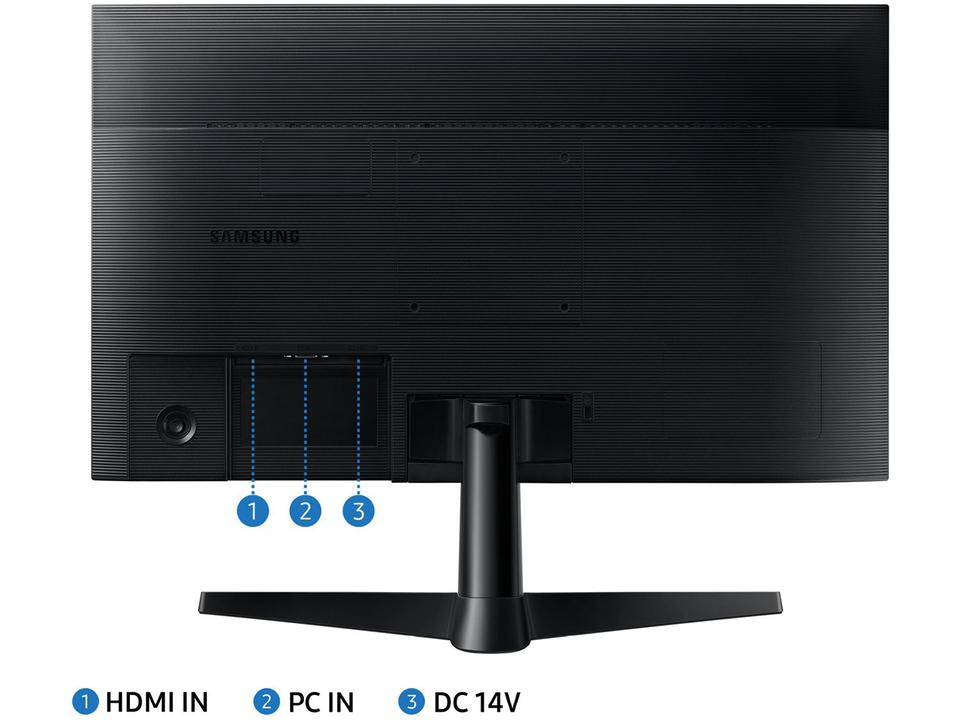 Monitor Full HD Samsung T350 LF24T350FHLMZD - 24” IPS LED HDMI VGA FreeSync - 4
