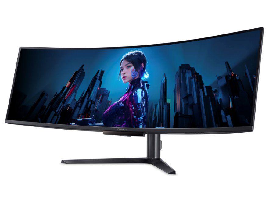 Monitor Gamer Acer X49 Xbmipphuzx Curvo Ultrawide 49" Quad HD 5K Preto X Predator Series UM.SXXAA.X02 - 2