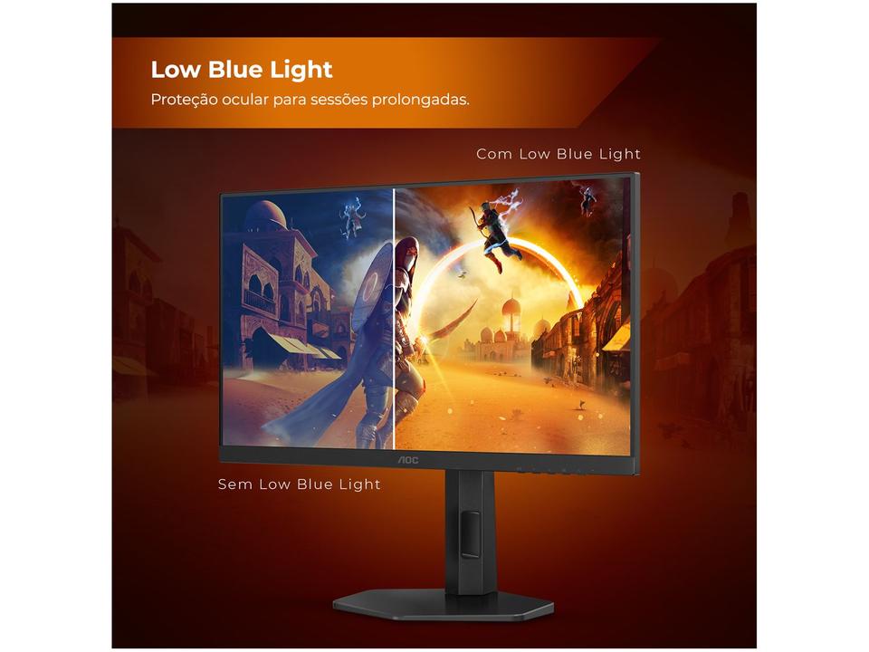 Monitor Gamer AOC 24" Full HD 180Hz Gaming G4 24G4/P HDMI DisplayPort Base Ajustável - 12