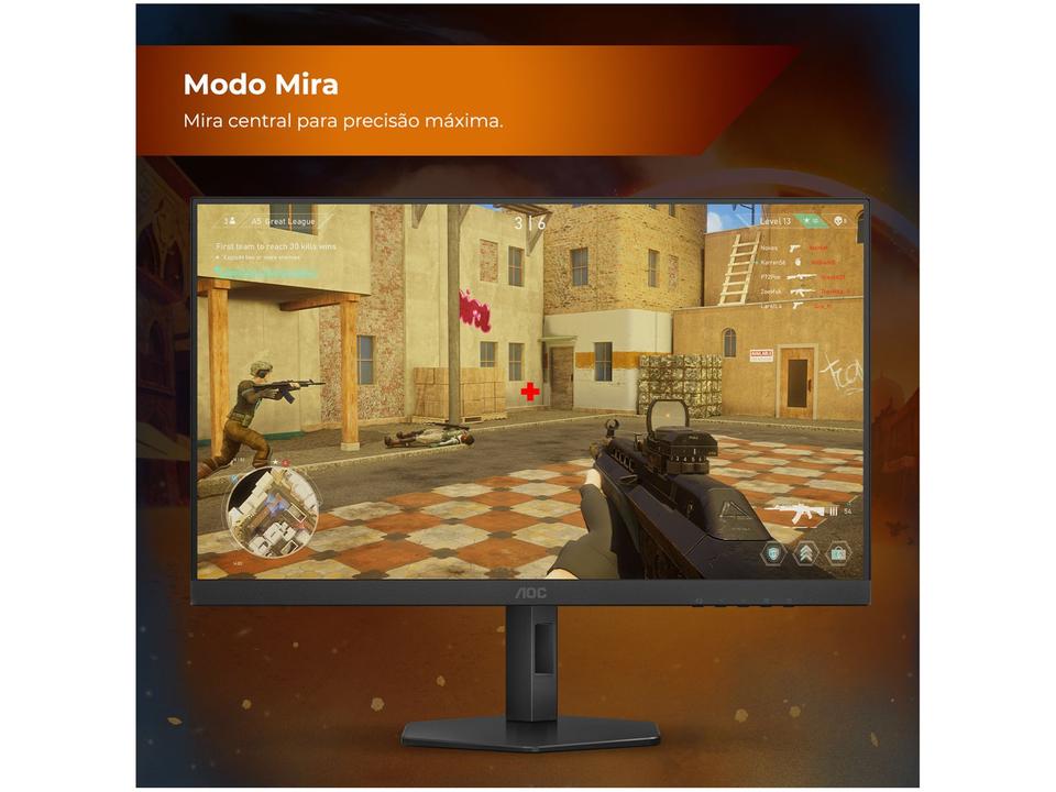 Monitor Gamer AOC 27" Full HD 180Hz Gaming G4 27G4/P HDMI DisplayPort Base Ajustável - 8