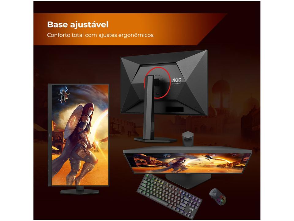 Monitor Gamer AOC 27" Full HD 180Hz Gaming G4 27G4/P HDMI DisplayPort Base Ajustável - 7