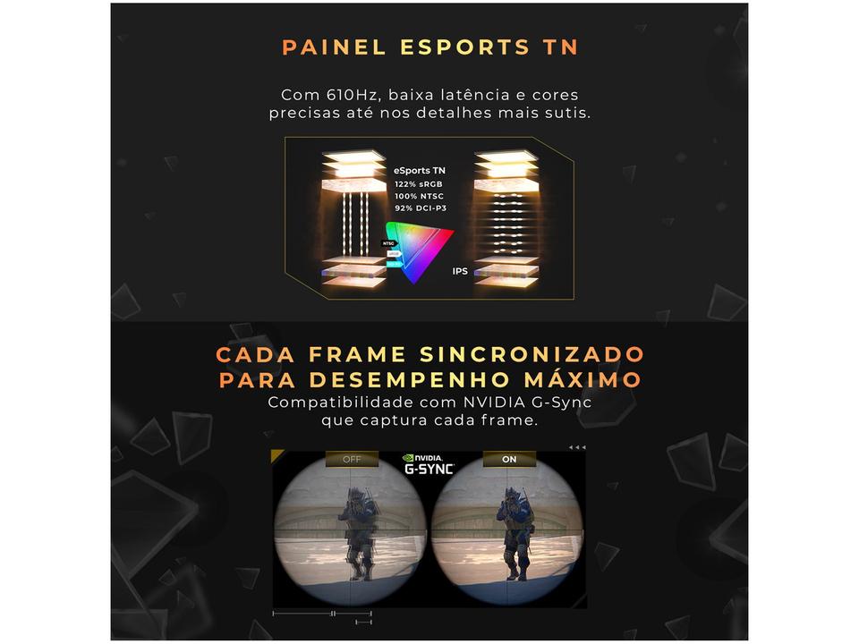 Monitor Gamer AOC Agon Pro CS24A/P 24,1" Full HD 610Hz 0,3ms HDMI DisplayPort G-Sync CS24A/P/78 - 22